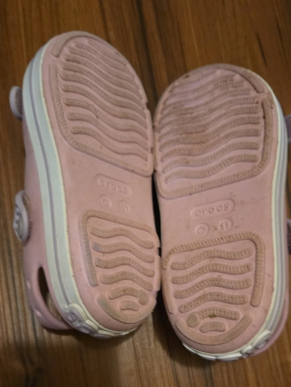 Crocs Kids' Pink Two-Strap Sandals Size 11